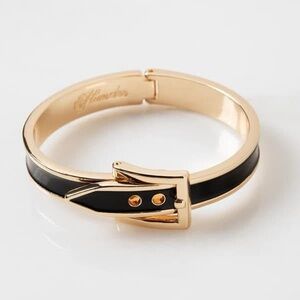 Gold & Black Buckle Bracelet NEW